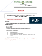 Risk Assessment and Home Management Plan Form 2