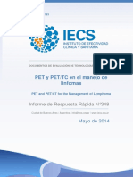 PET y PET/TC en El Manejo de Linfomas: Informe de Respuesta Rápida N°348