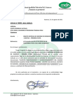 OFICIO N° 0242 -2021-MDN-A RENDICIÓN 06-0026-AII-09(NAMORA CAMINO INCA)