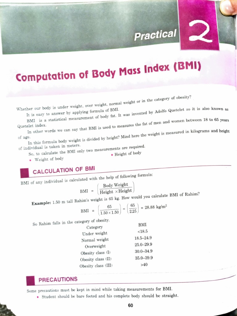 BMI Calculation and Practical Guidelines | PDF | Body Mass Index