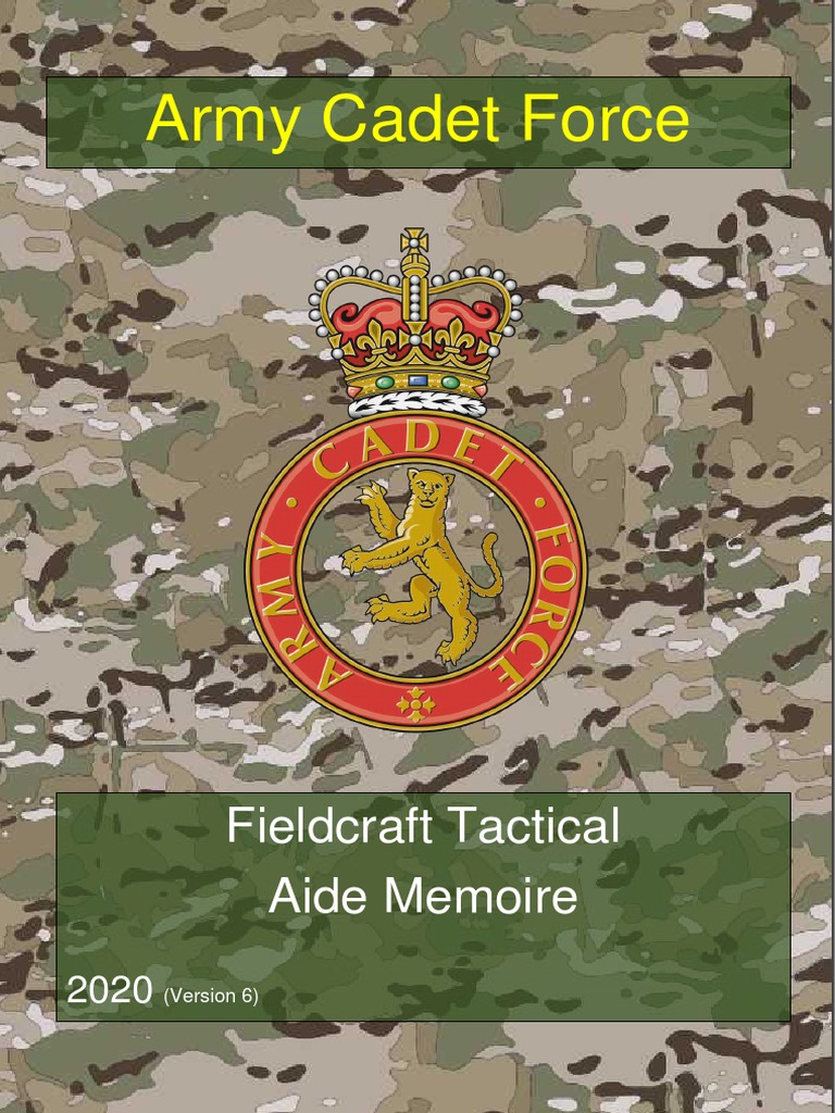 Army Cadet Fieldcraft Aide Memoire 2020 | PDF | Platoon | Fire Control ...