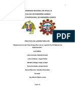 Determinacion Del Calor Especifico de Un Liquido Por El Metodo de Enfriamiento