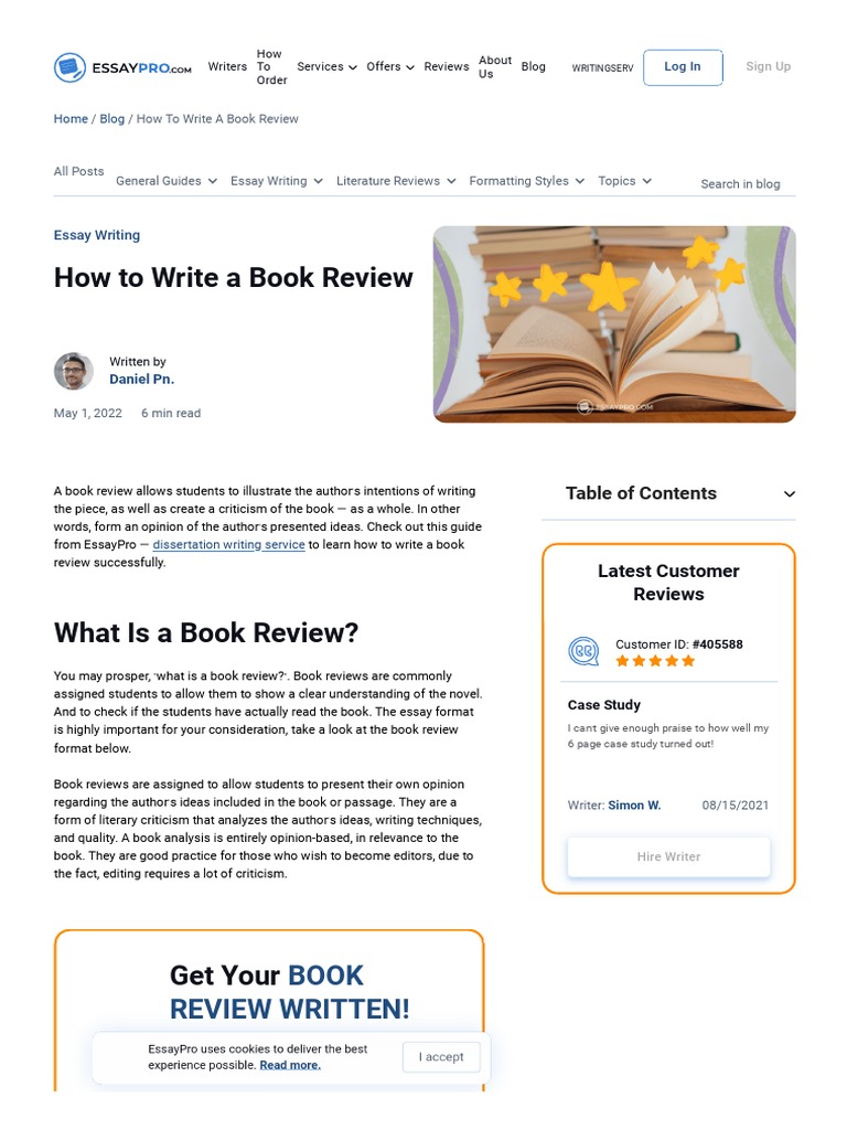 book review definition short