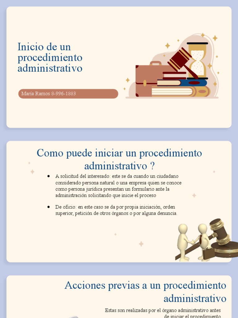 de Derecho Administrativo II Sobre El Inicio y Fases de Un ...