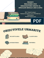 PROIECT Realizarea unui organizatoriu grafic al speciilor genului liric și epic