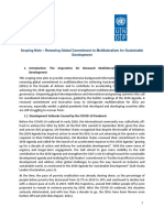 Scoping Note - Multilateralism For Sustainable Development