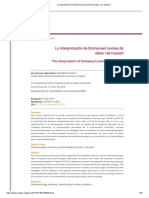 La Interpretación de Emmanuel Levinas de Ideas I de Husserl