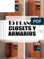 15 Planos de CLOSETS y ARMARIOS de MADERA