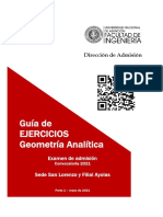 Guía de Geometría Analítica FIUNA 2021