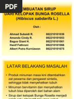 Download Pembuatan Sirup Dari Kelopak Bunga Rosella Hibiscus Sabdarifa L by Bebe Hanif SN62485262 doc pdf