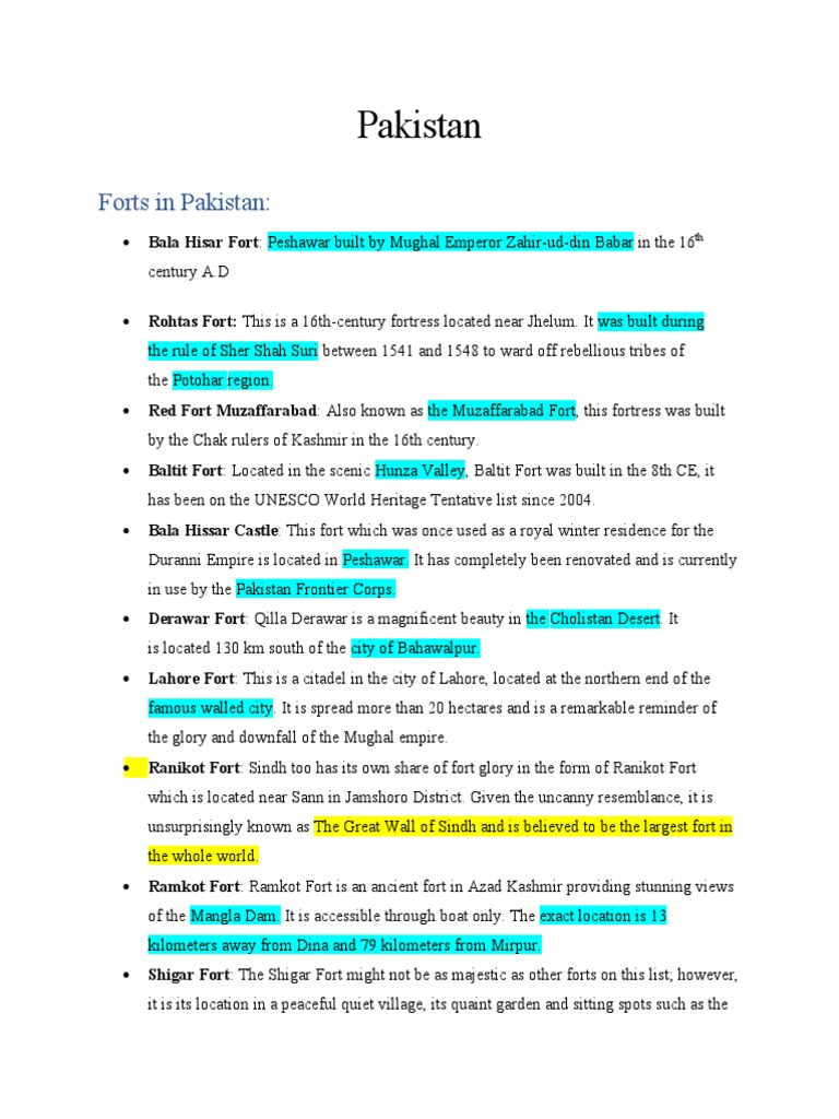 PAKISTAN HISTORY CULTURE GEOGRAPHY AND CLIMATE intelligence overview