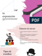 Cómo Iniciar Tu Exposición