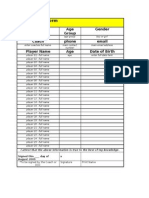 FASL Roster Form