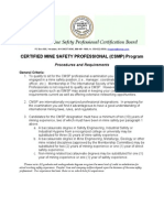 Certified Mine Safety Professional Certification Board