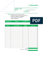 Formato Cotizacion en Excel