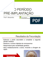 OVO NO PERÍODO PRÉ-IMPLANTAÇÃO