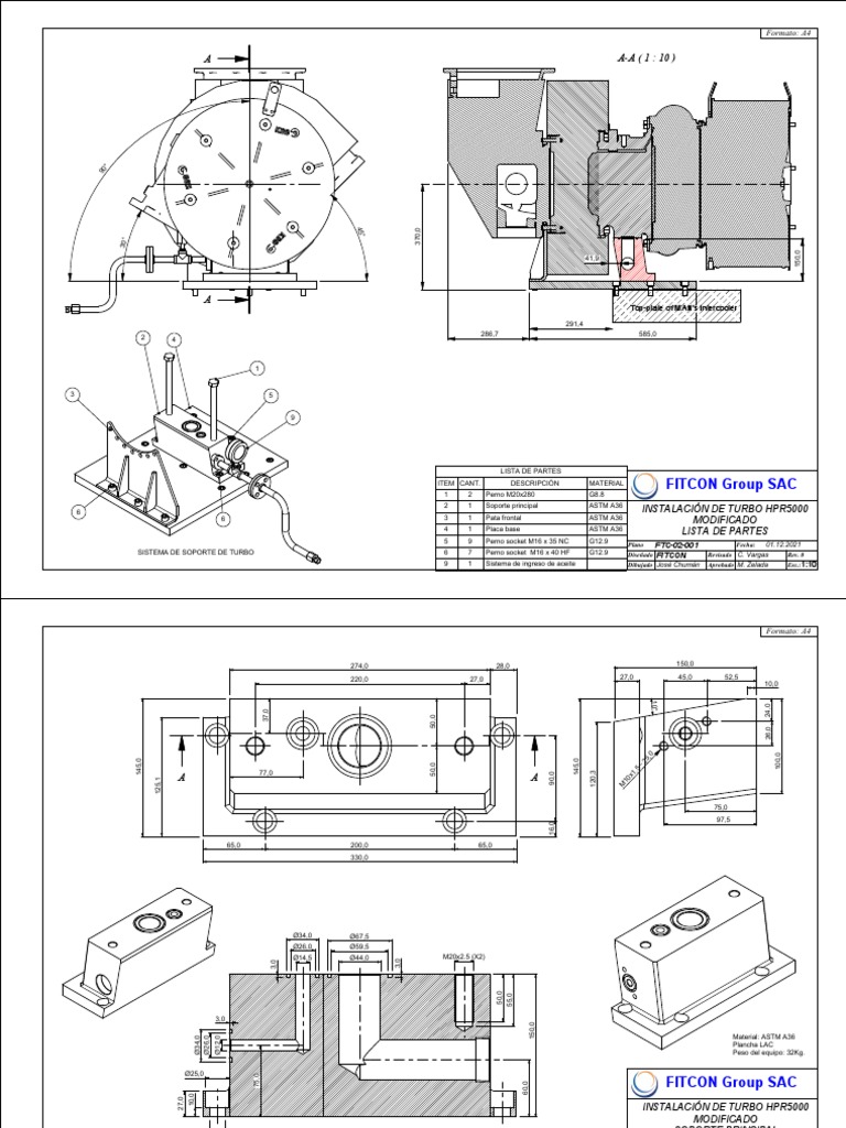Instalación Turbo HPR5000: Guía Técnica | PDF
