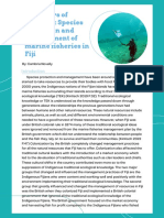 Protectors of Paradise Species Protection and Management of Marine Fisheries in Fiji 1