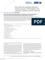 2018 Update - IDSA and ASM Diagnosis of Infectious Diseases Laboratory Guidelines 2018