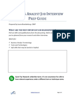 Ba Job Interview Prep Guide