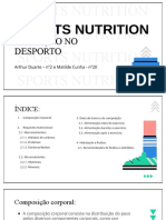 Nutrição No Desporto 10ºc Arthur Duarte Nº2 e Matilde Cunha Nº20 2022