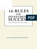 16 Rules of Investing - Brochure