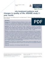 Chronic Urticaria Treatment Patterns and Changes in Quality of Life