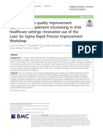 Adaptation of A Quality Improvement Approach To Implement Escreening in VHA Healthcare Settings - Innovative Use of The Lean Six Sigma Rapid Process Improvement Workshop