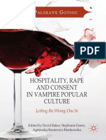 Hospitality, Rape and Consent in Vampire Popular Culture: Letting The Wrong One in