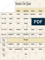 Horario de Clases Silvia