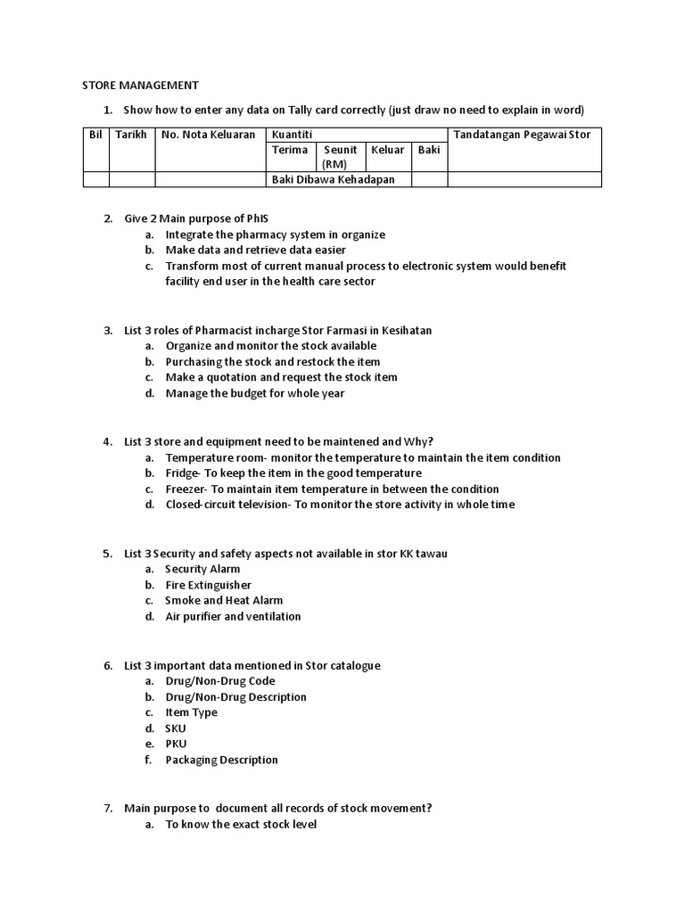 Procedures and Considerations for Effective Pharmacy Storage Management