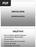 GENERALIDADES ONCOLOGIA