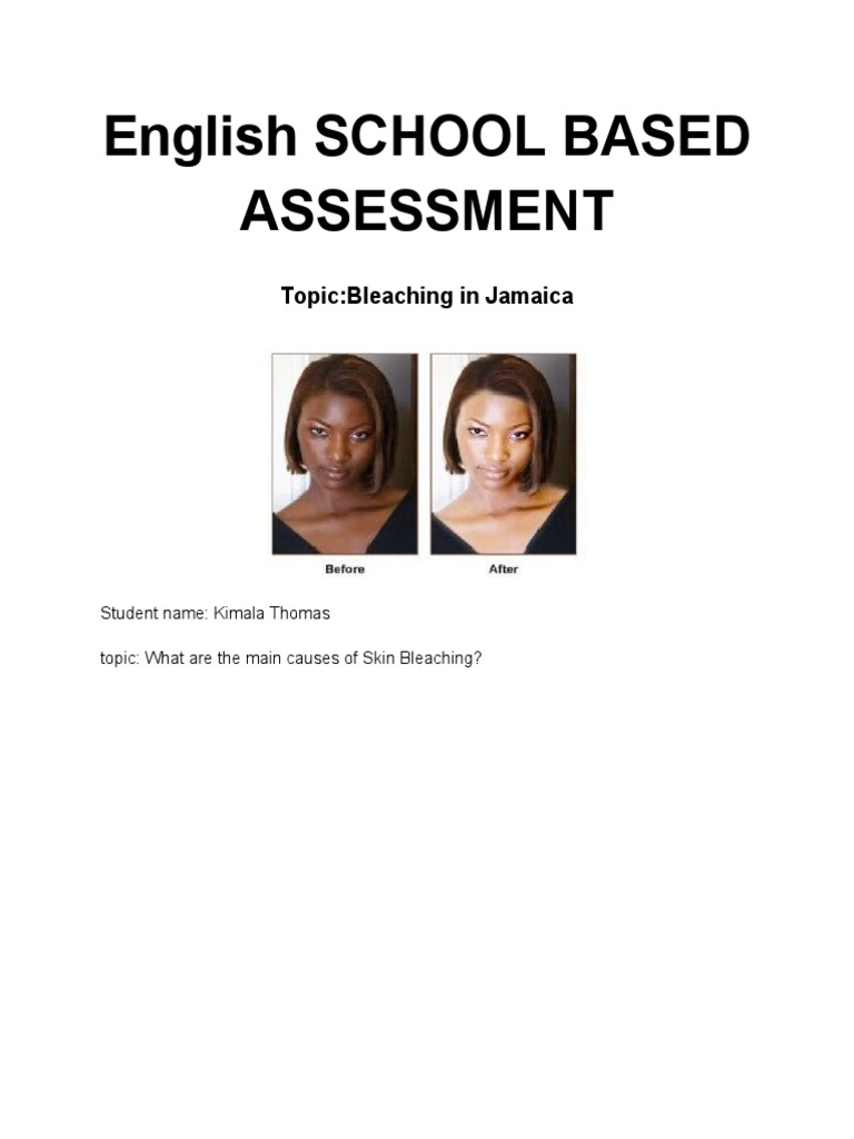 A Comprehensive Analysis of the Causes and Effects of Skin Bleaching in Jamaica PDF
