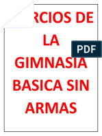 Ejercios de La Gimnasia Basica Sin Armas