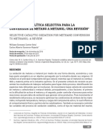 Oxidacion Selectiva para La Convercion de Metano A Metanol