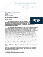 CREW: Department of Education: Regarding For-Profit Education: 8/16/2011 - Dept of Education 8-16-11 Response