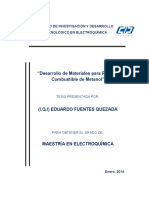 Desarrollo de Materiales Para Pilas de Combustible de Metanol.