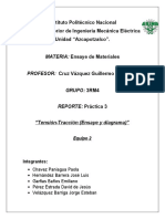 Reporte Practica 3 Ensaye - Tension