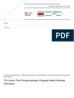 10 Contoh Pola Pengembangan Paragraf Dalam Bahasa Indonesia