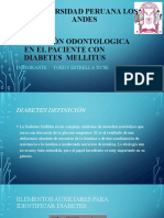 Atención Odontologica en El Paciente Con Diabetes Mellitus