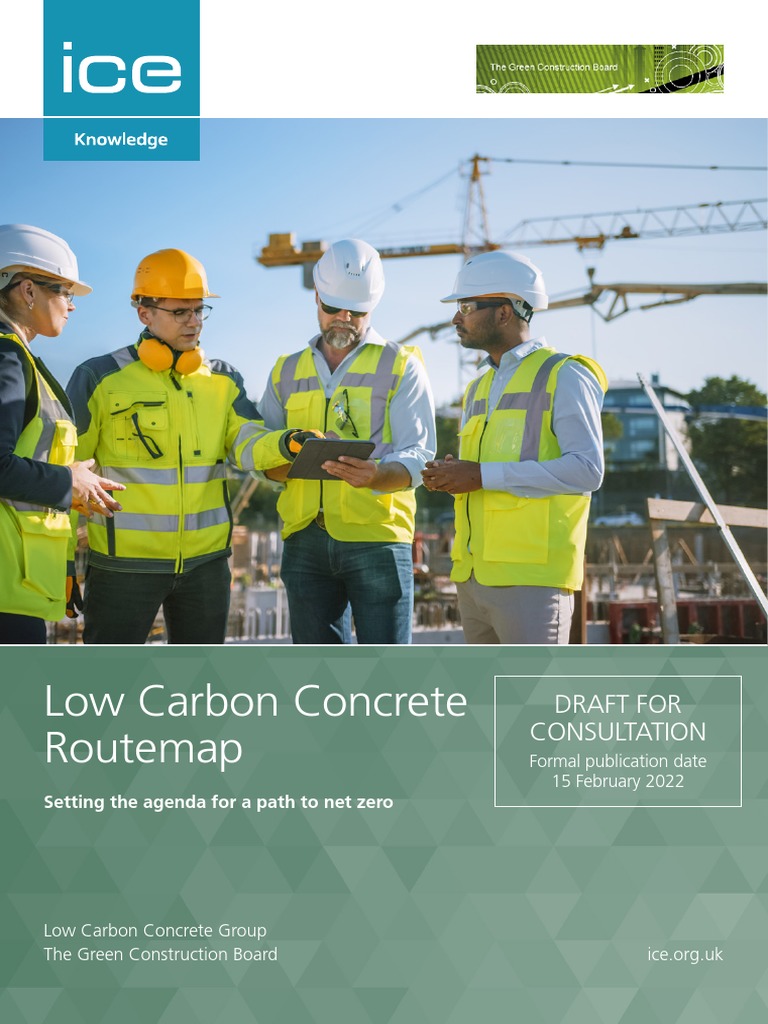Low Carbon Concrete Routemap Draft | PDF | Concrete | Cement