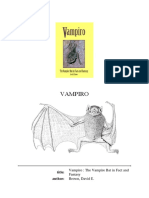 David E. Brown - Vampiro - The Vampire Bat in Fact and Fantasy-University of Utah Press (1999)