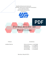 Formulación de Políticas. Grupo 5