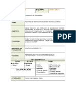 Tarea Intra Clase #7 Ejercicios Sobre Funciones de Distribución Binomial, Poisson y Normal