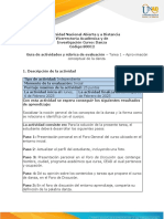 Guía de Actividades y Rúbrica de Evaluación - Tarea 1 - Aproximación Conceptual de La Danza