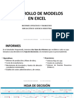 Desarrollo de Modelos en Excel