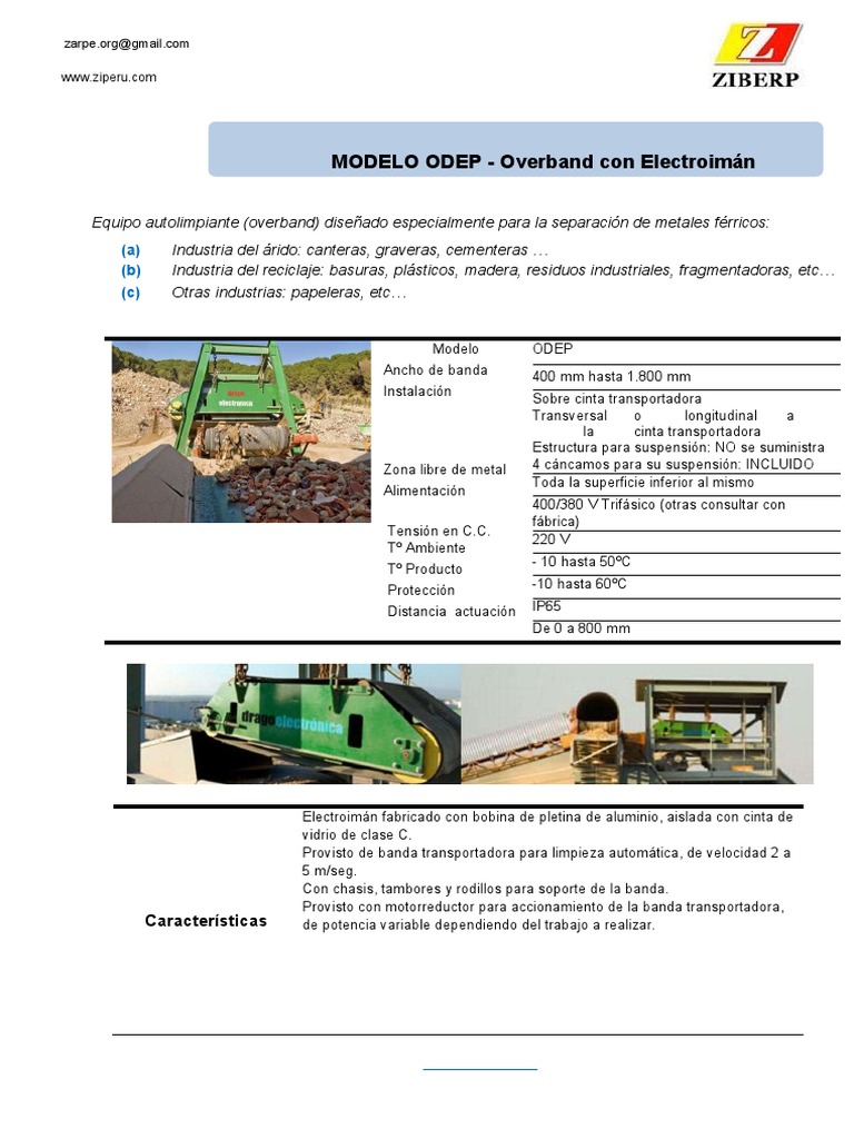 Overband ODEP: Separación de Metales | PDF | Ingenieria Eléctrica ...