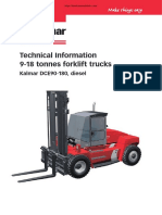 Kalmar DCE90-180, Diesel Forklift - Technical Information