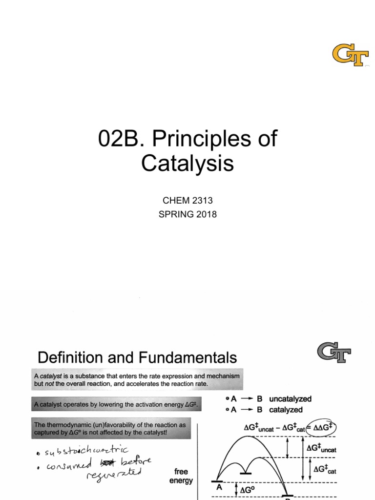 02B Principles of Catalysis Annotated Notes (2313Spr2018) PDF