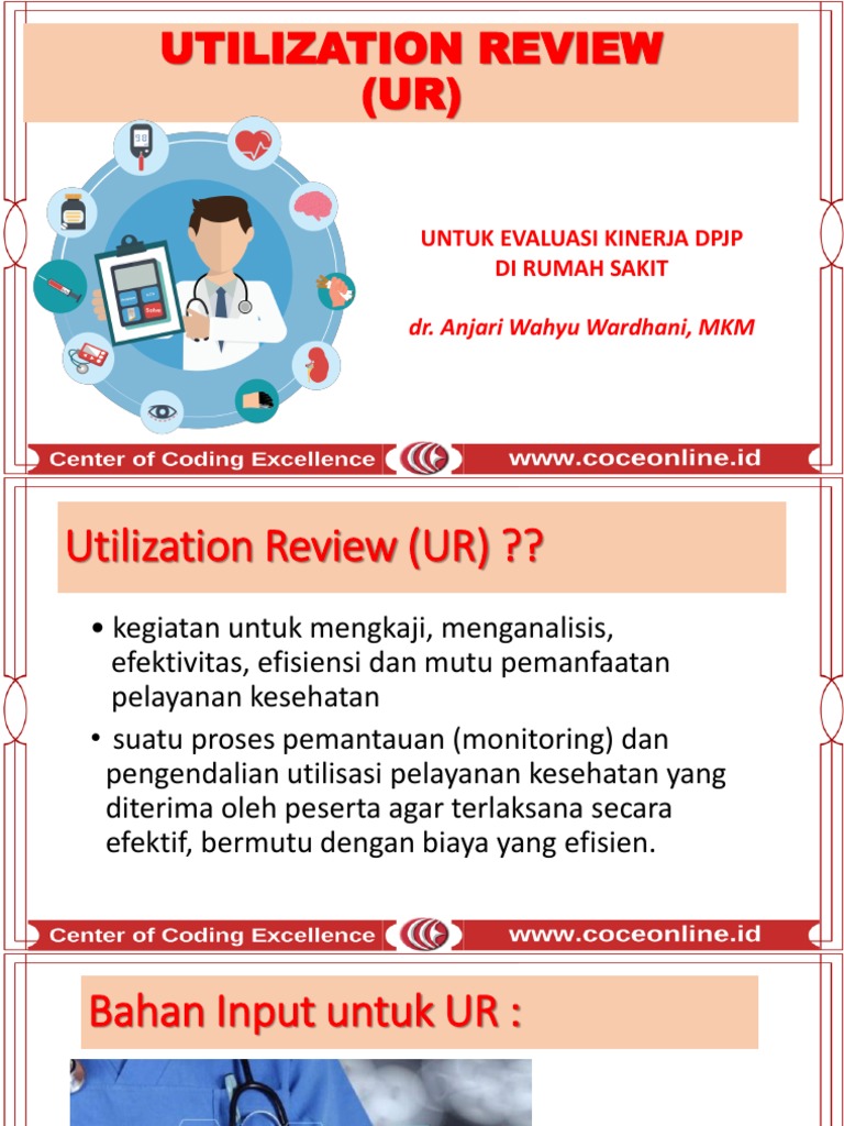 Tinjauan Utilisasi Kesehatan Rumah Sakit | PDF